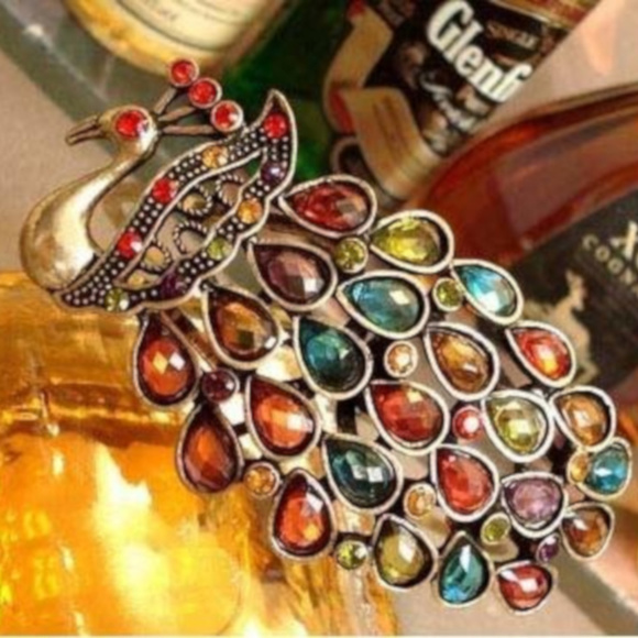 Rainbow Peacock Bangle Bracelet Jewelry 458-BB - Picture 6 of 8